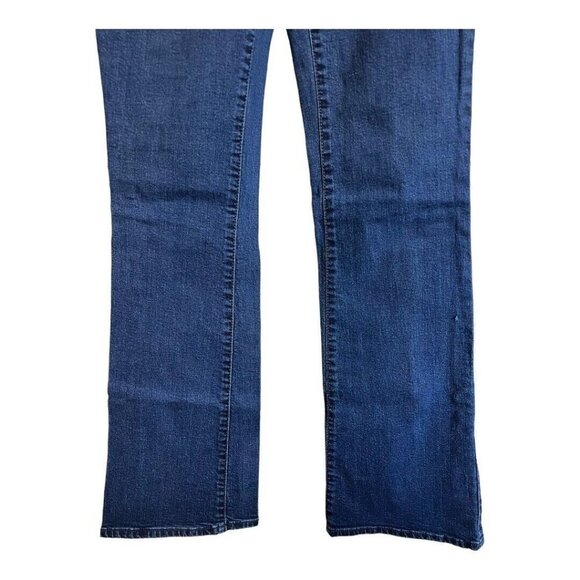 Indigo Blue Maternity Bootcut/Flare Leg Jeans~Size XS~Dark Wash Denim L5 22 - Picture 6 of 11